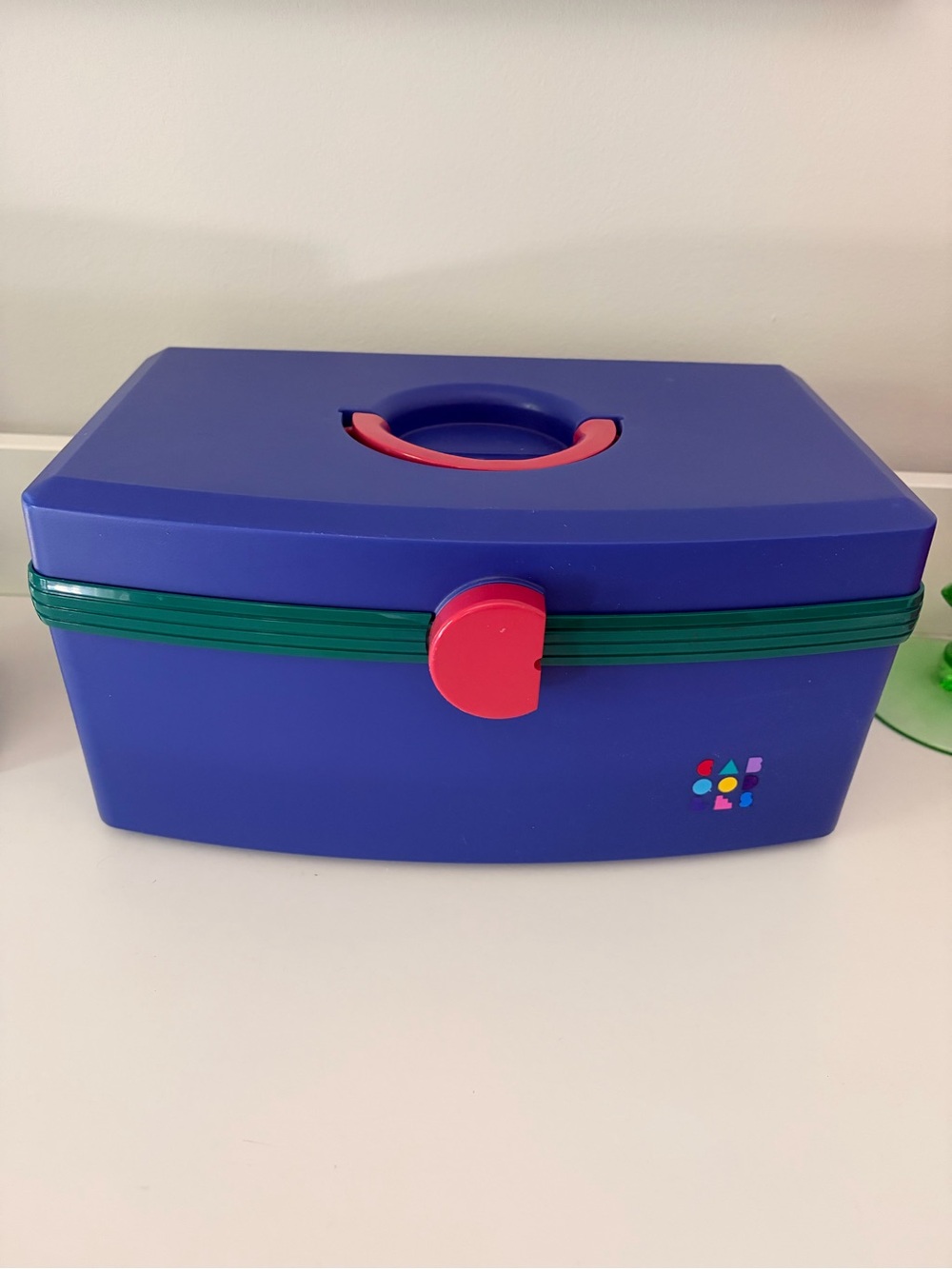 Vintage Blue 80s caboodle